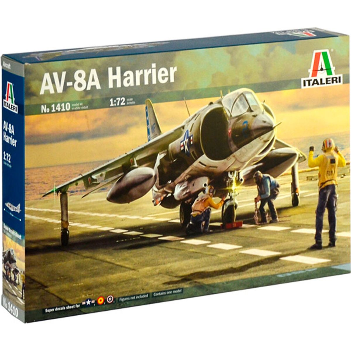 Italeri - Av-8a Harrier Fly Byggesæt - 1:72 - 1410