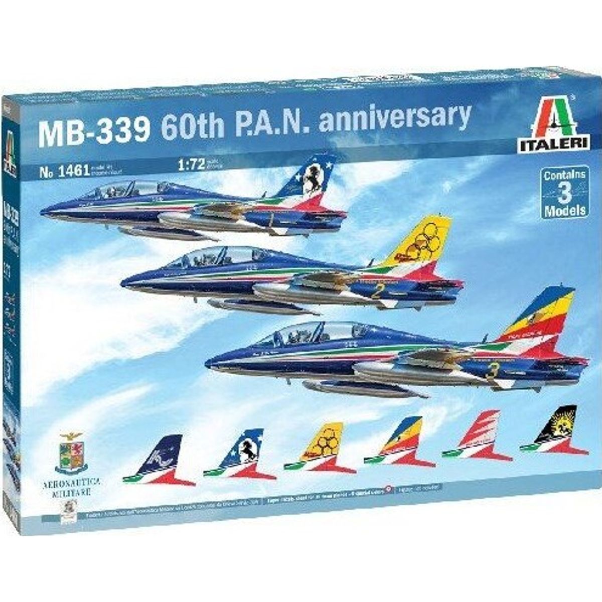 Italeri - Mb-339 Model Fly Byggesæt - 1:72 - 1461