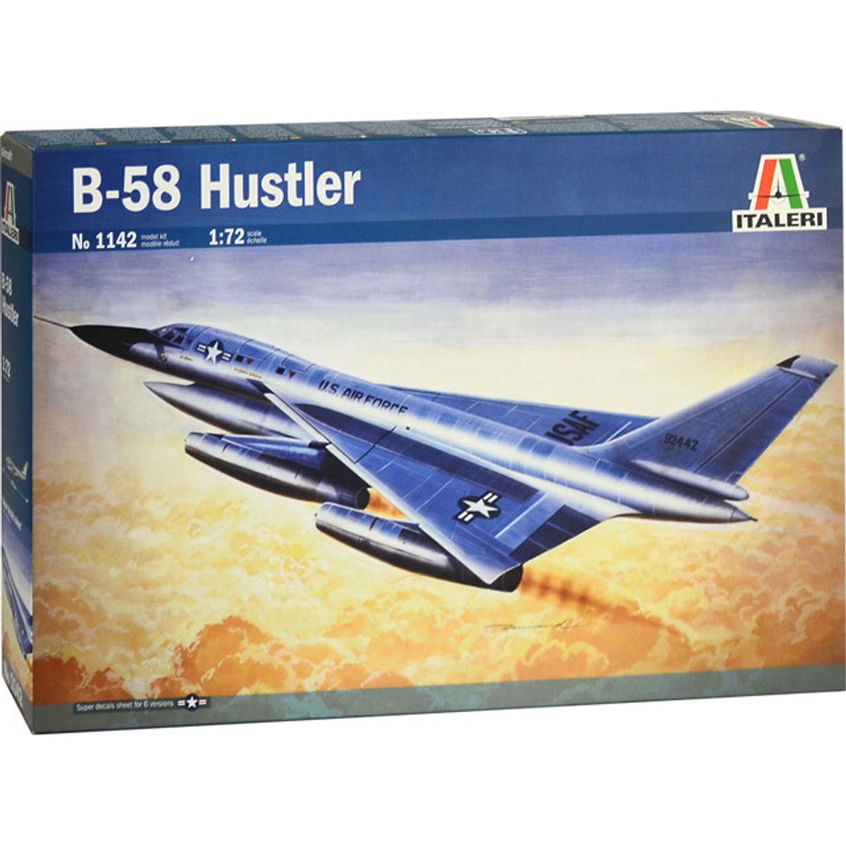 Italeri - B-58 Hustler Fly Byggesæt - 1:72 - 1142