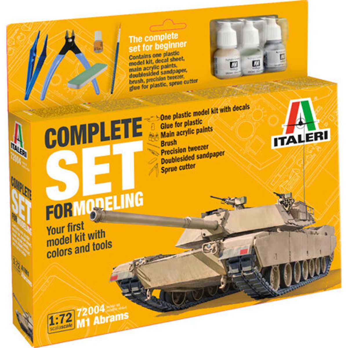 Italeri - M-1 Abrams Complete Model Set - 1:72 - 72004