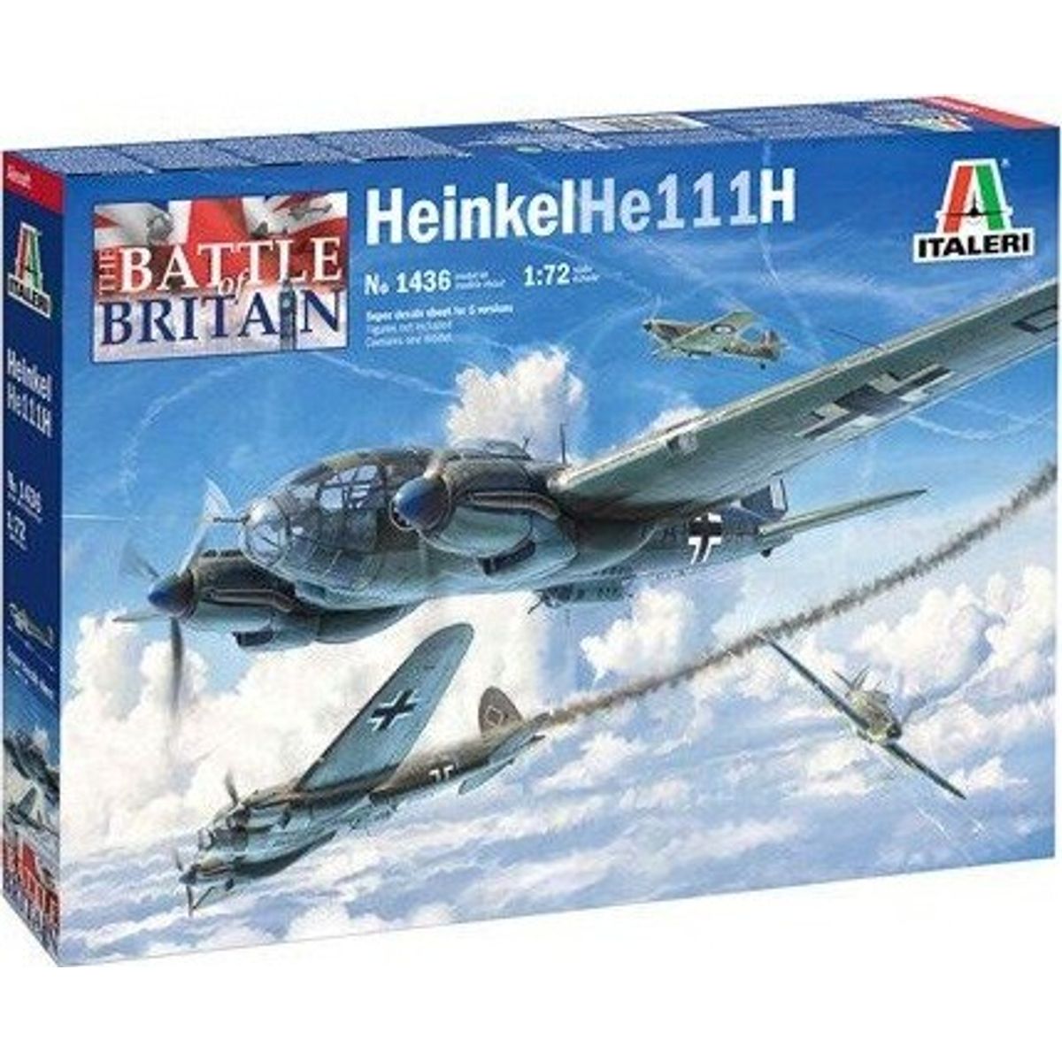 Italeri - 1:72 Heinkel He 111h - Battle Of Britain 80th - 1436s