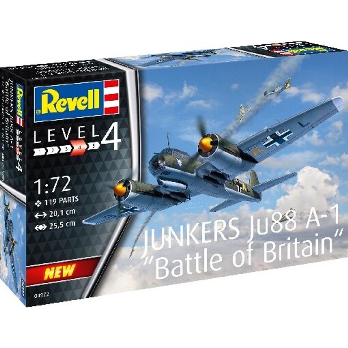 Revell - Junkers Ju-88 Fly Byggesæt - Battle Of Britain - 1:72 - 04972