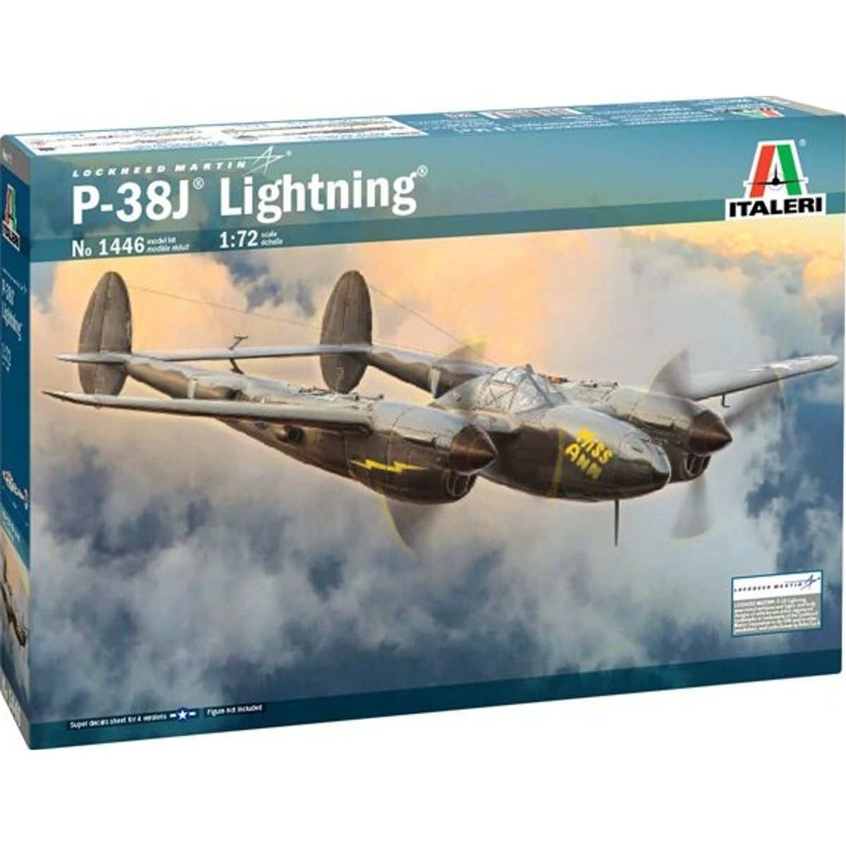 Italeri - 1:72 Lockheed P-38j Lightning - 1446s