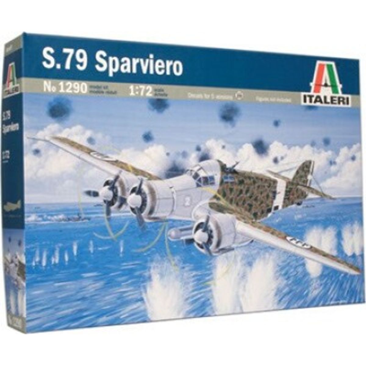 Italeri - S.79 Sparviero Model Fly Byggesæt - 1:72 - 1290