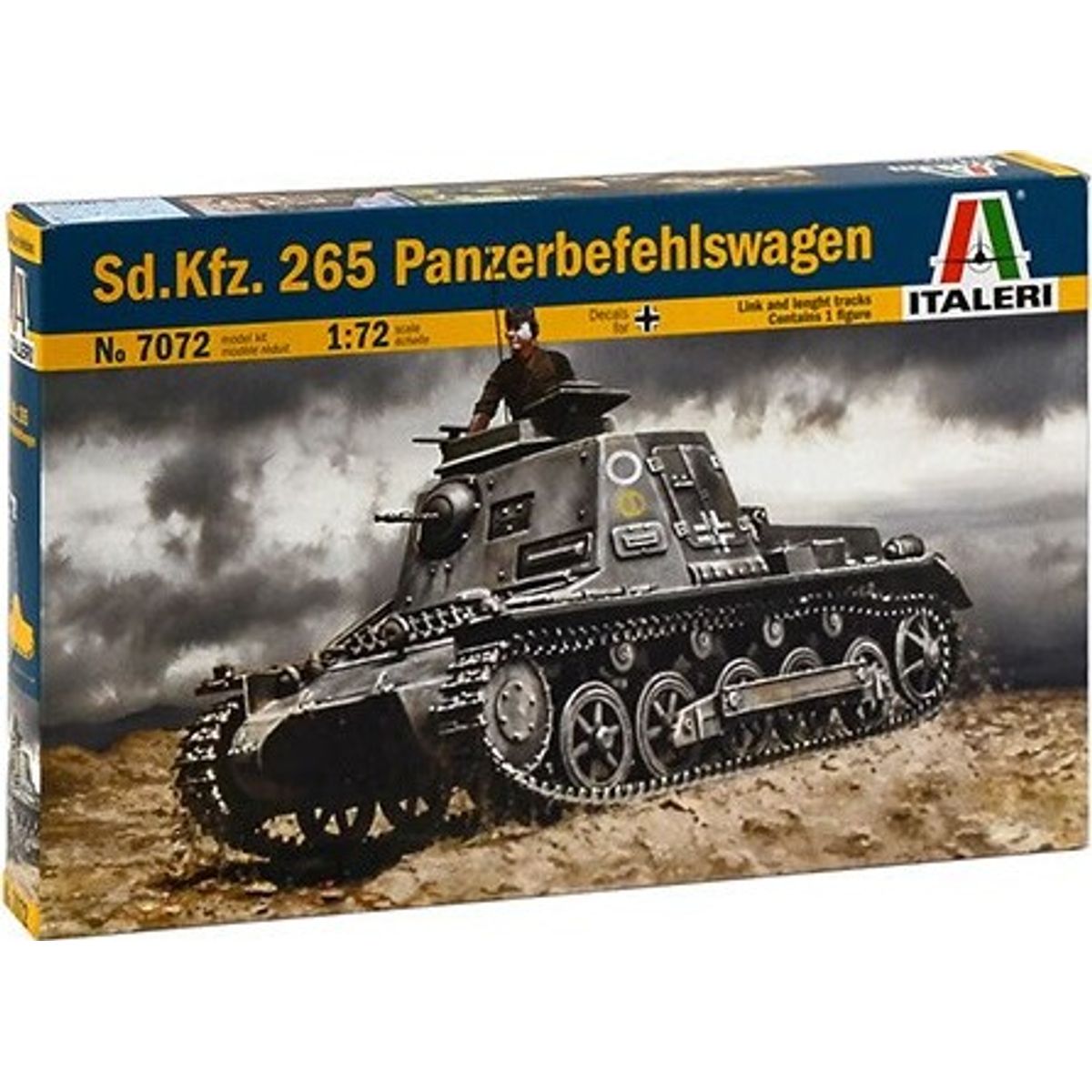 Italeri - Sd.kfz. 265 Panzerbefehlswagen Byggesæt - 1:72 - 7072