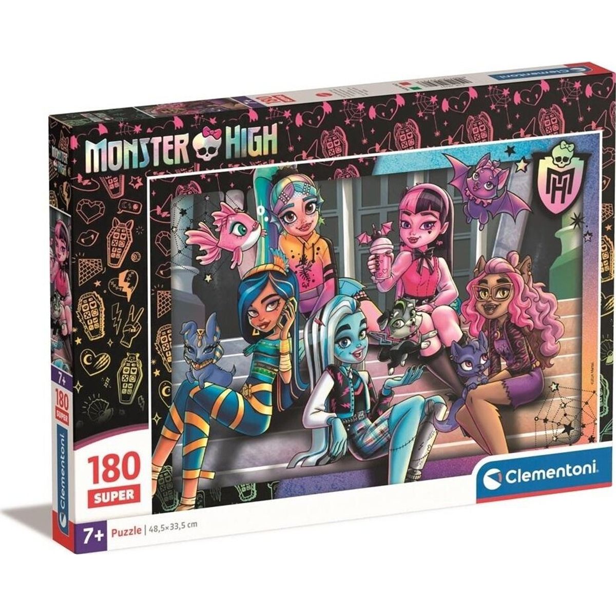 Monster High Puslespil - Super - 180 Brikker - Clementoni