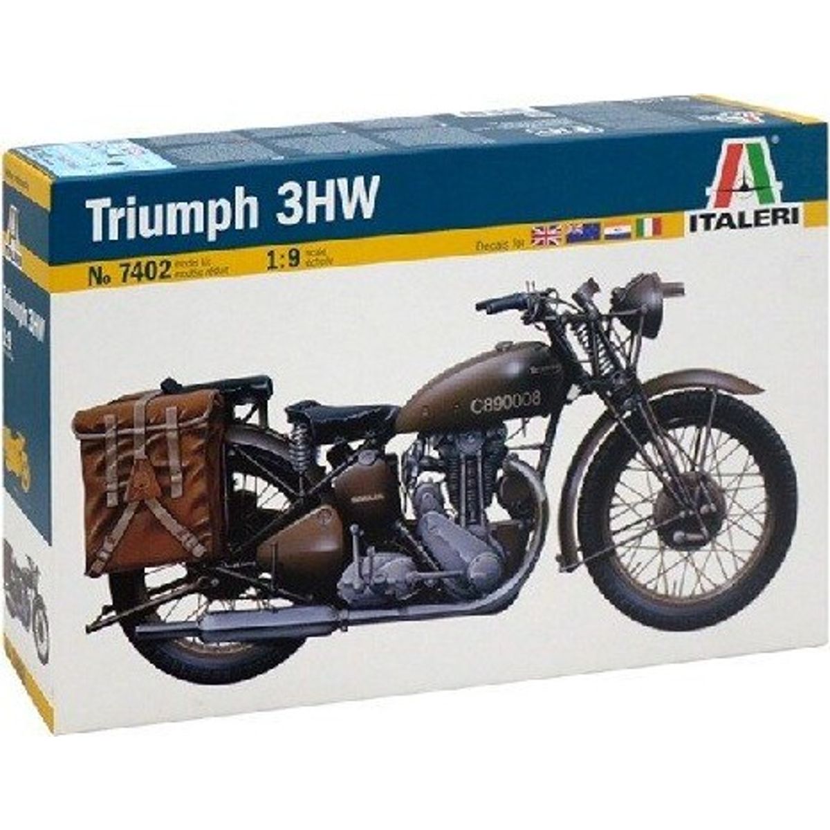 Italeri - Triumph 3hw Motorcykel Byggesæt - 1:9 - 7402