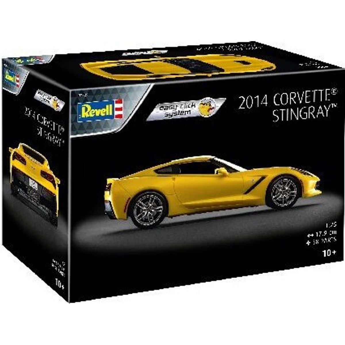 Revell - 2014 Corvette Stingray Bil Byggesæt - Easy Click - 1:25 - 07825