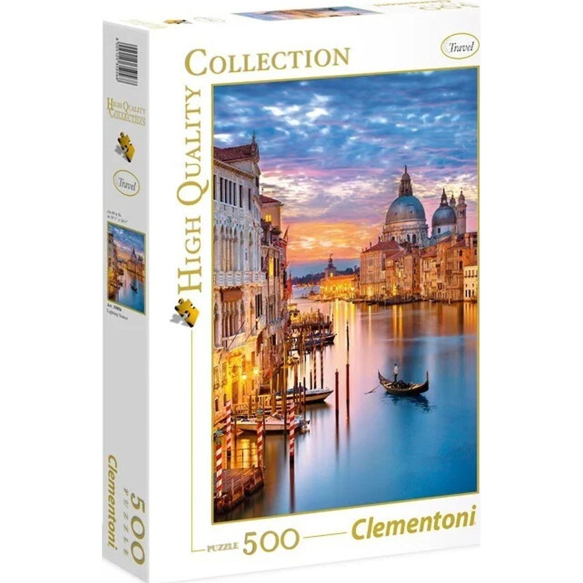 Clementoni Puslespil - Lighting Venice - High Quality - 500 Brikker