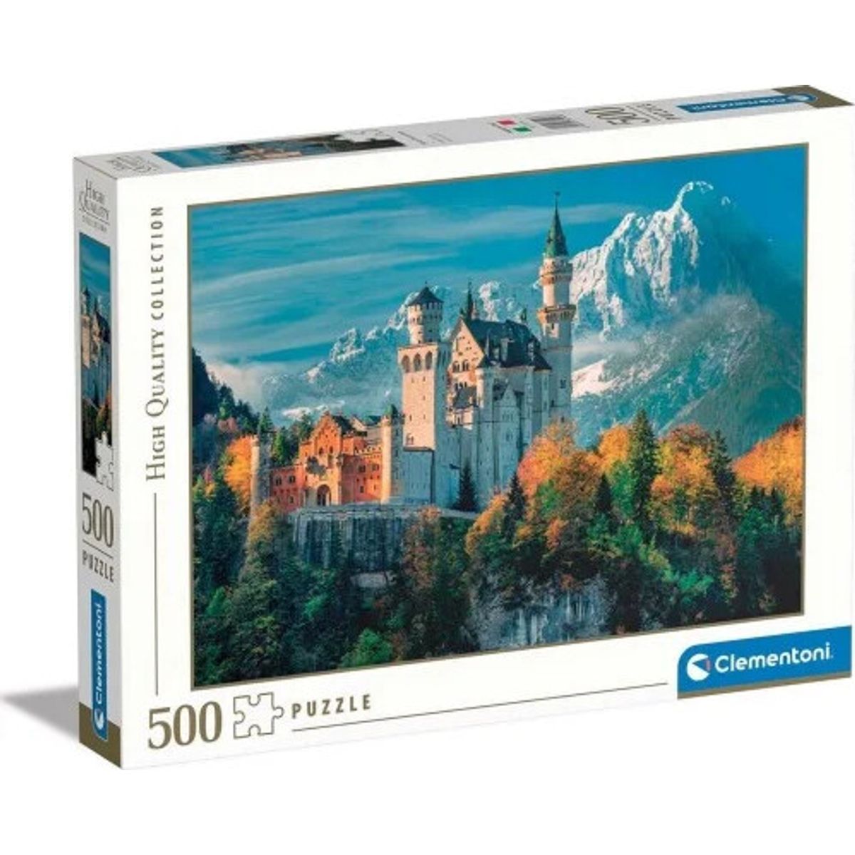 Clementoni Puslespil - Neuschwanstein - High Quality - 500 Brikker