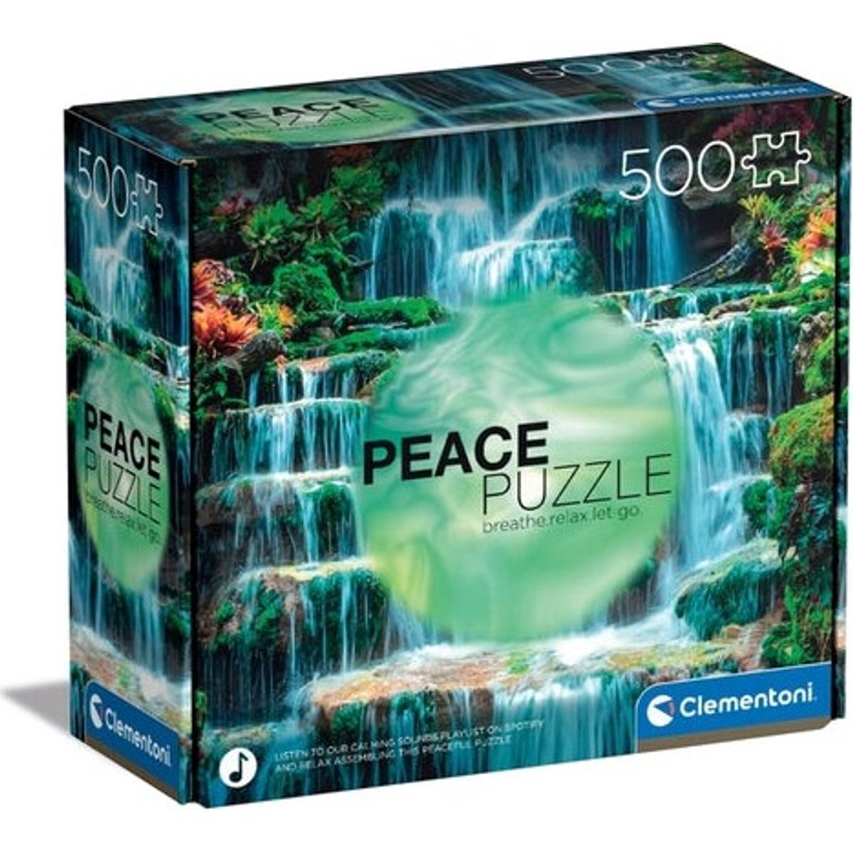 Clementoni Puslespil - Flow - Peace Collection - 500 Brikker