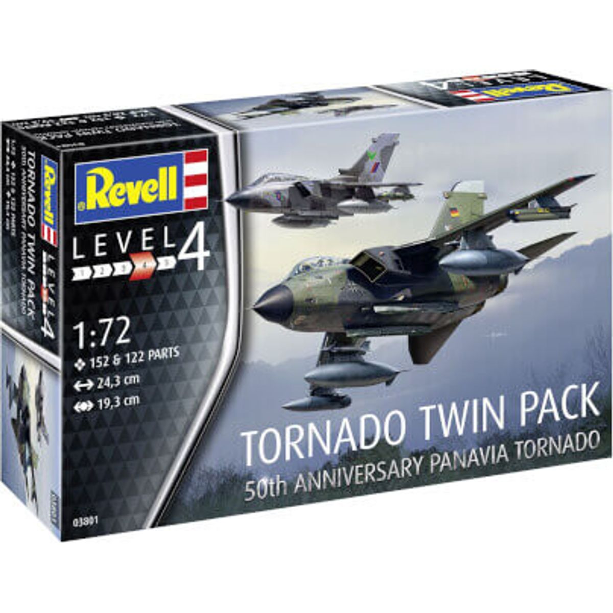 Revell - Tornado Twin Pack 50th Anniversary - 1:72 - Level 4 - 03801