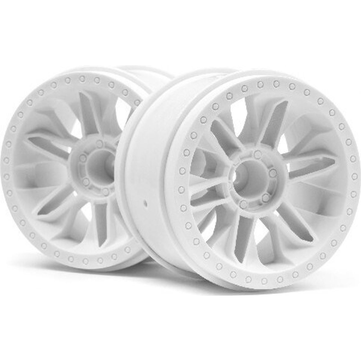 6-shot St Wheel (white/2pcs) - Hp116738 - Hpi Racing