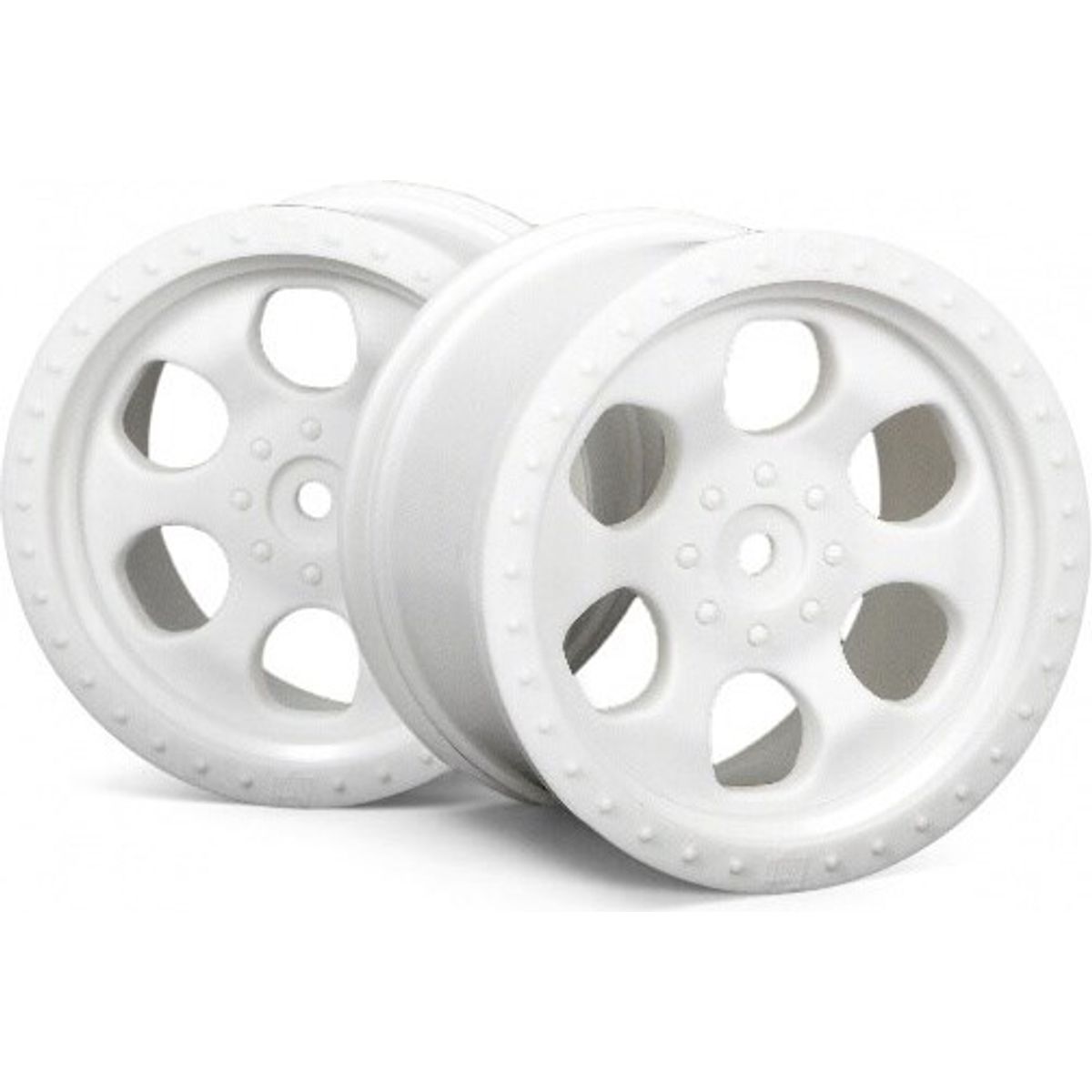 6 Spoke Wheel White (83x56mm/2pcs) - Hp3115 - Hpi Racing