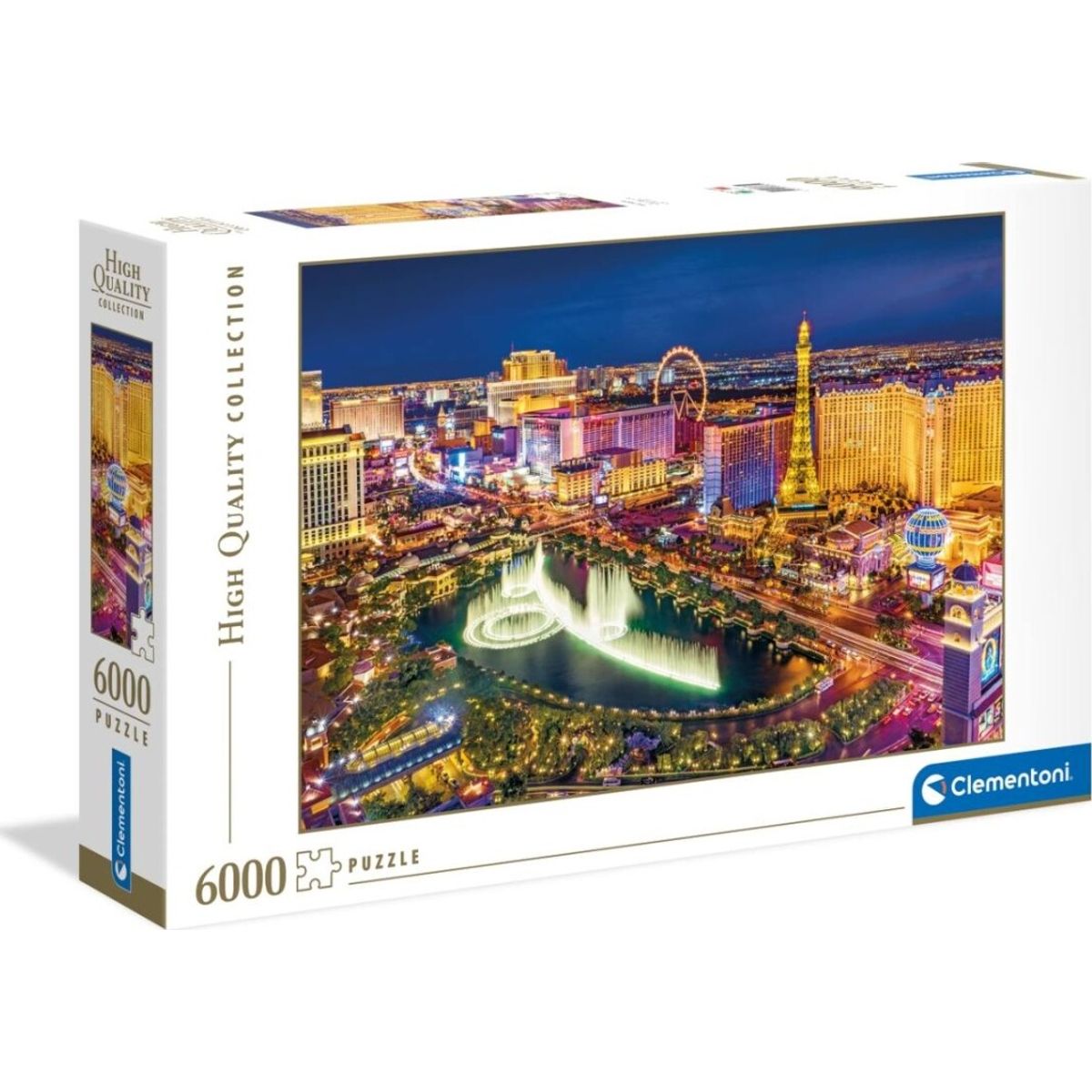 Clementoni Puslespil - Las Vegas - High Quality - 6000 Brikker