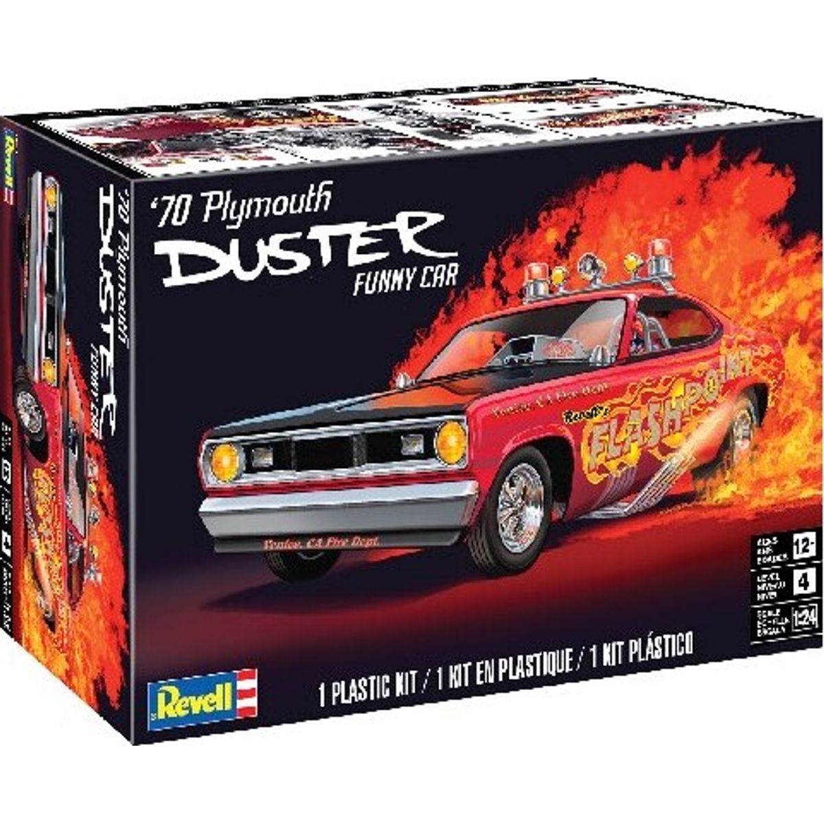 Revell - 70 Plymouth Duster Modelbil Byggesæt - 1:24 - 14528