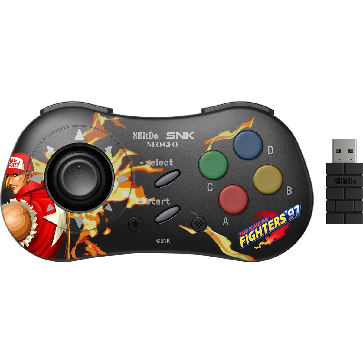 8bitdo - Neogeo - Trådløs Controller Til Android - Terry Bogard