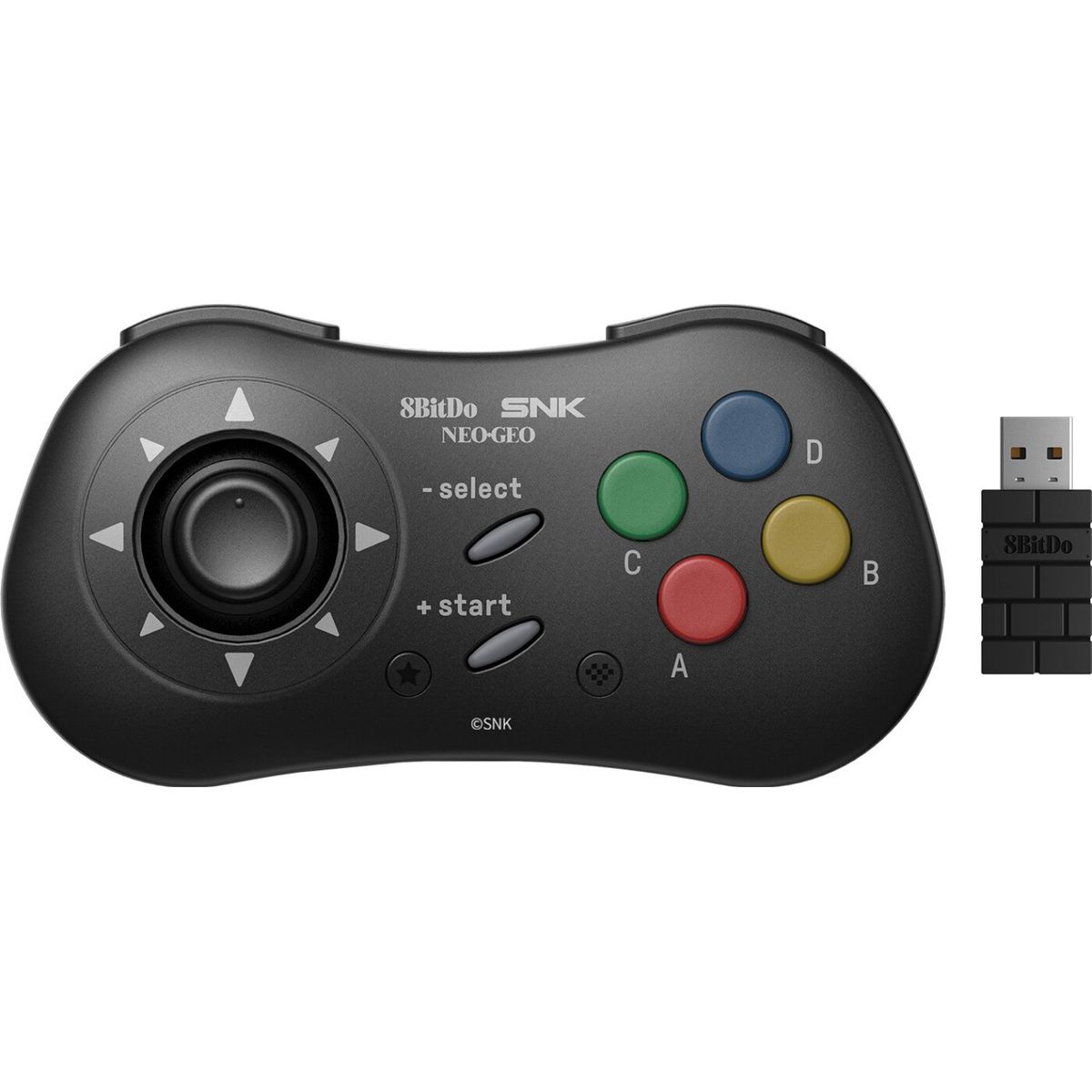 8bitdo - Neogeo - Trådløs Controller Til Android - Sort