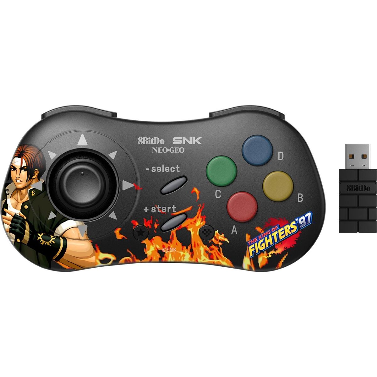 8bitdo - Neogeo - Trådløs Controller Til Android - Kyo Kusanagi