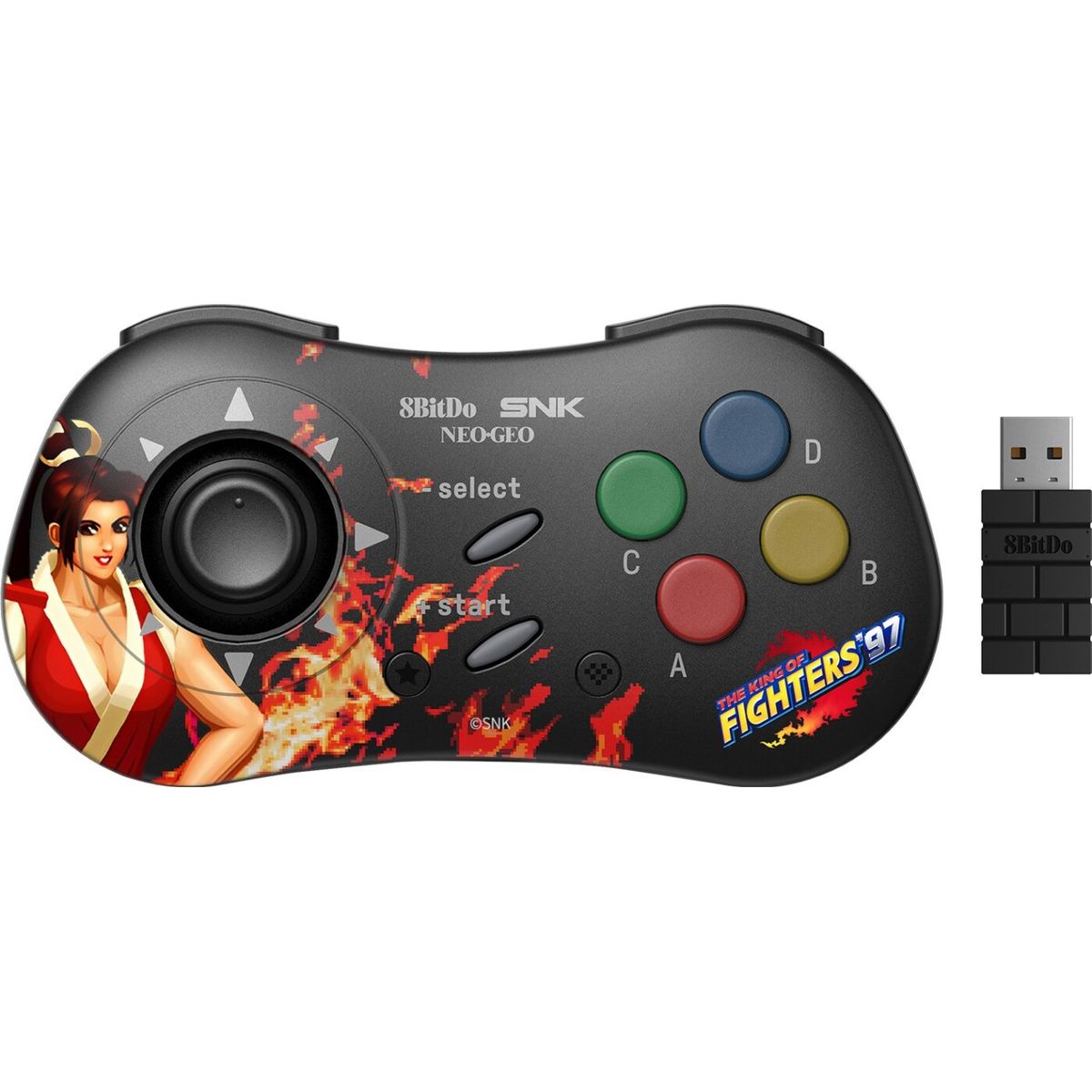 8bitdo - Neogeo - Trådløs Controller Til Android - Mai Shiranui