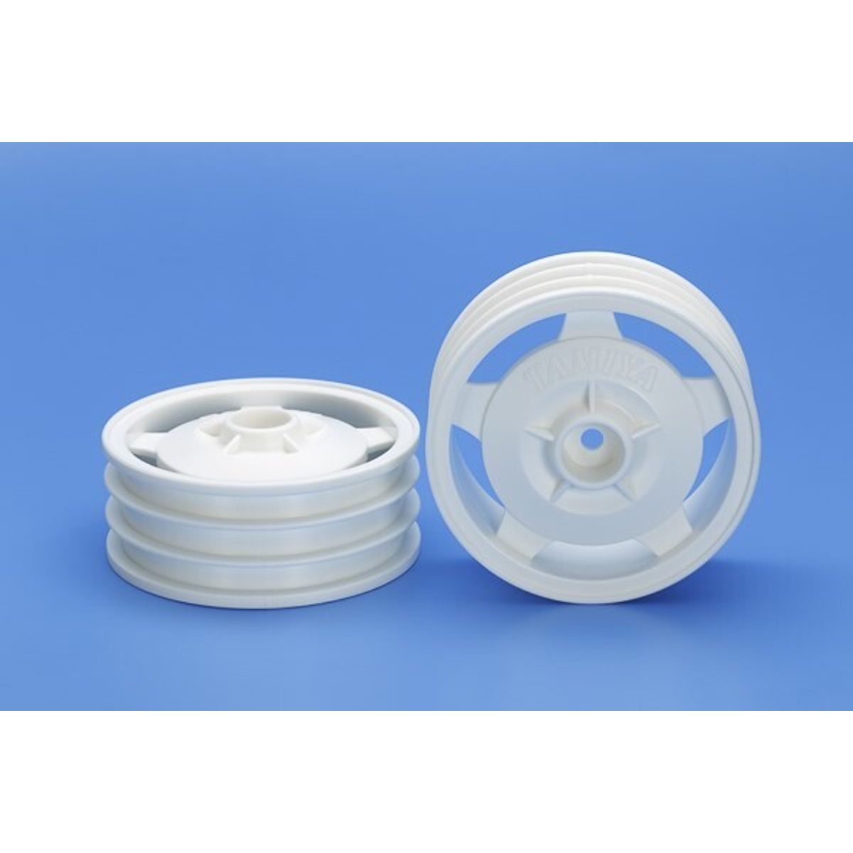 2wd Buggy Front Star-dish Wheels (hex Hub, White) - 22044 - Tamiya