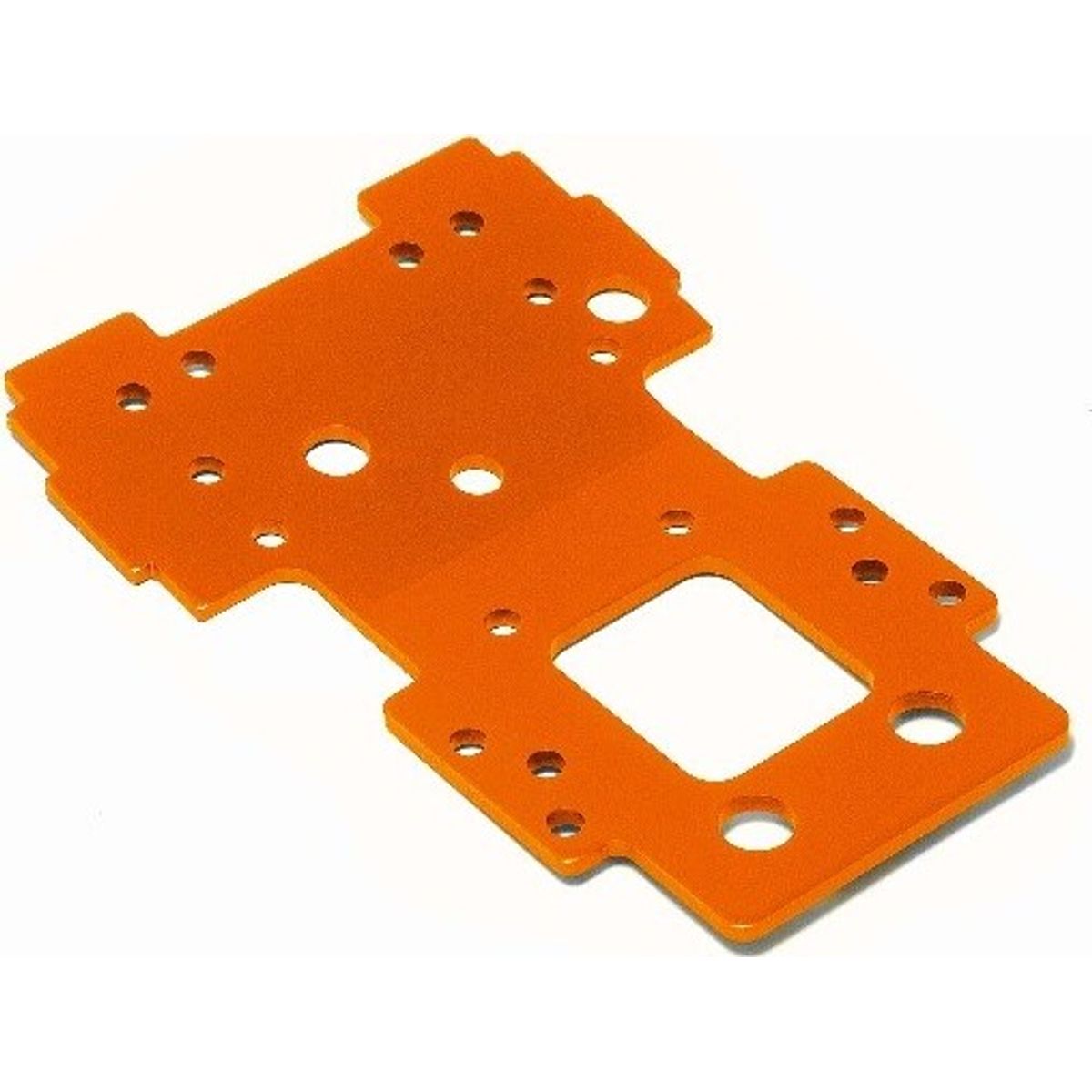 Bulkhead Lower Plate 2.5mm (orange) - Hp105892 - Hpi Racing