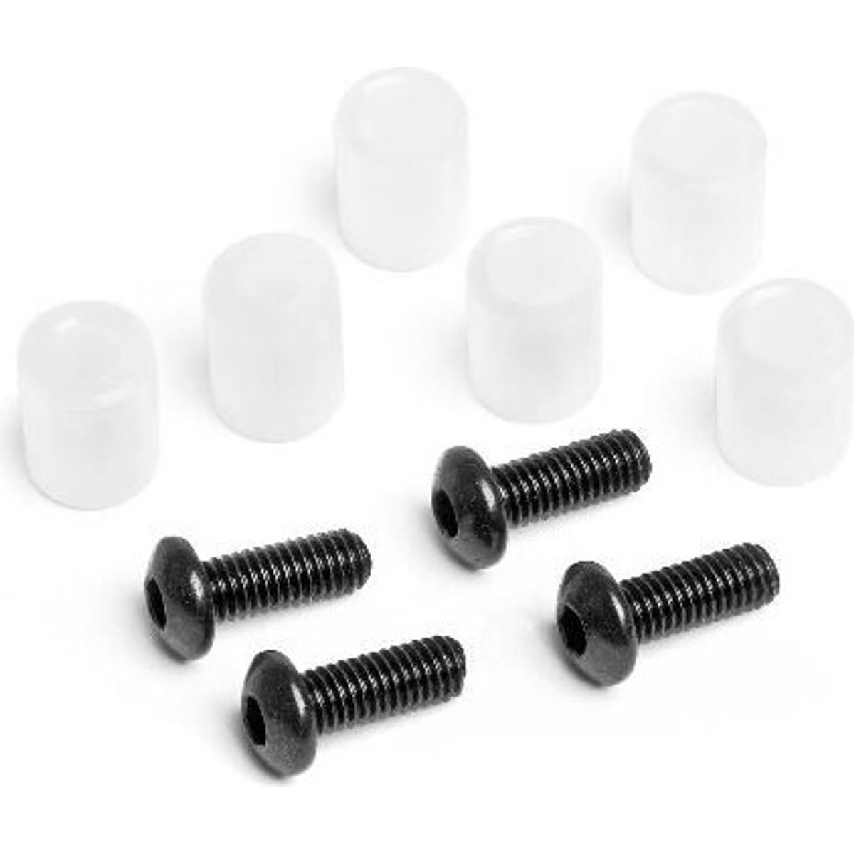 Bushing/screw Set For Aluminium Adustable Upperarm - Hp87164 - Hpi Racing