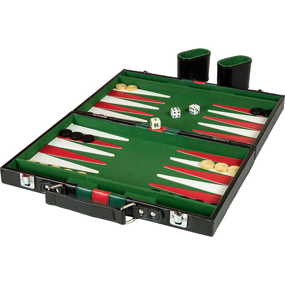 Backgammon Brætspil I Læderkuffert