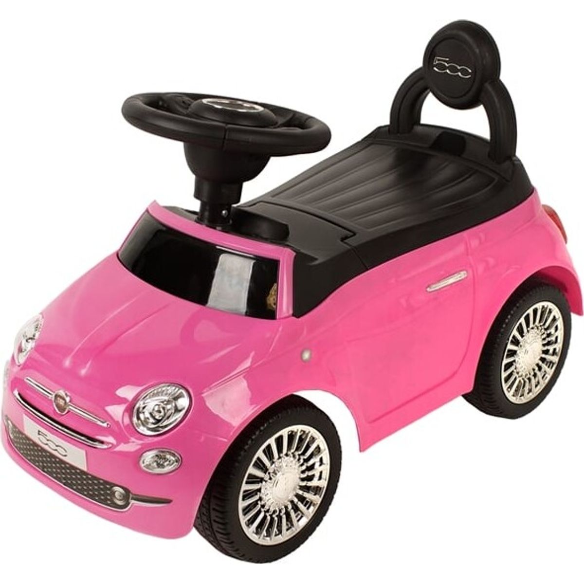 Babytrold - Fiat 500 - Gåbil - Pink