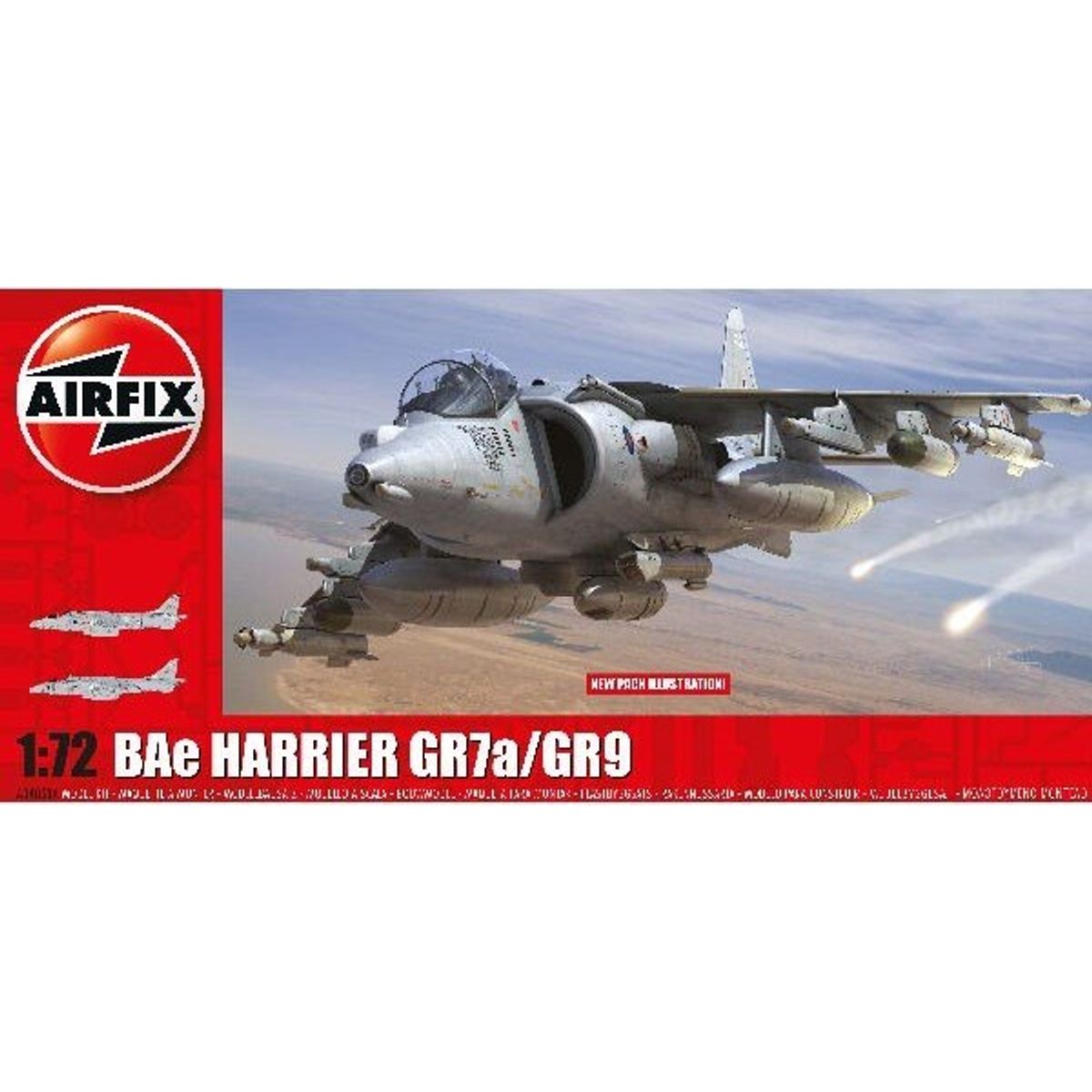 Airfix - Bae Harrier Fly Byggesæt - 1:72 - A04050a