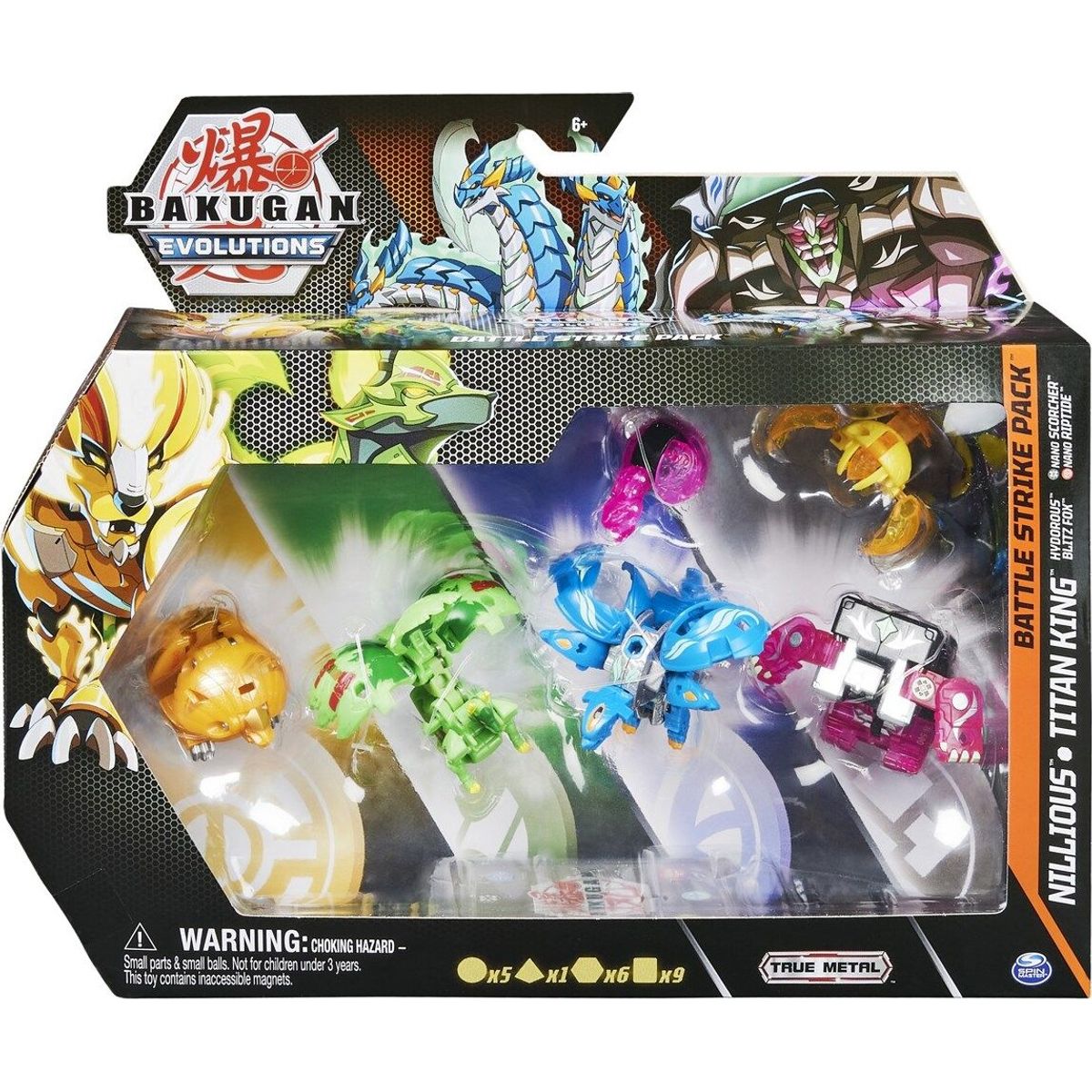 Bakugan Figurer - Evolutions - Battle Strike Pack - Nillious & Titan King