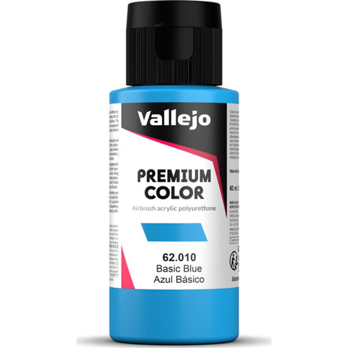 Vallejo - Premium Airbrush Maling - Basic Blue 60 Ml