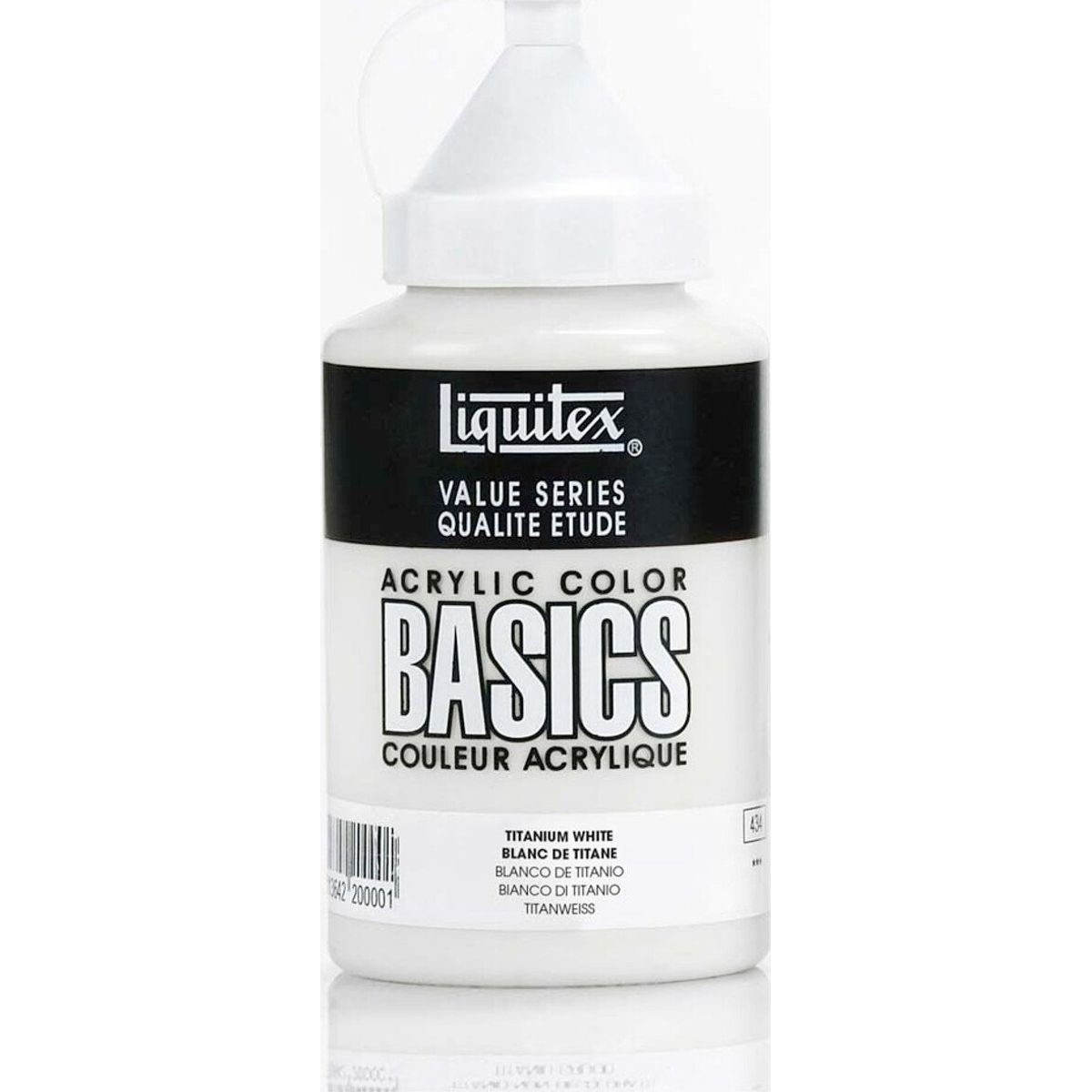 Liquitex - Basics Akrylmaling - Titanium White 400 Ml