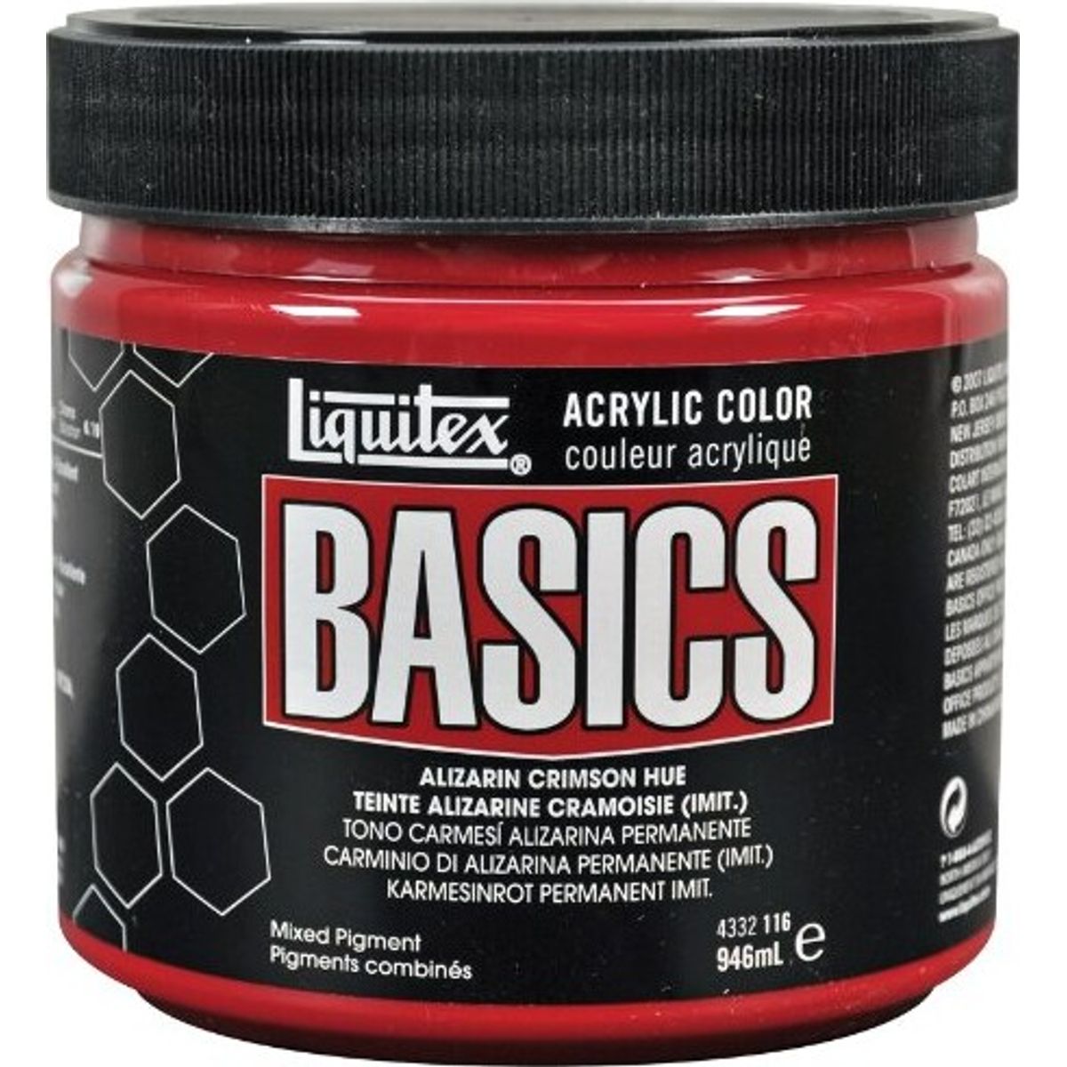 Liquitex - Basics Akrylmaling - Alizarin Crimson Hue Permanent 946 Ml