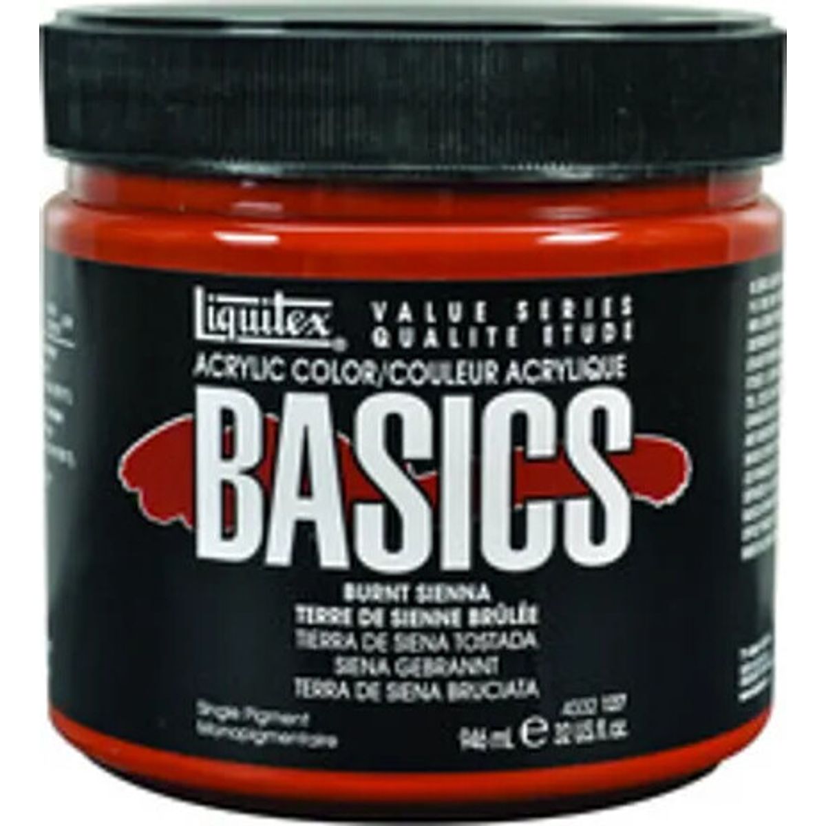 Liquitex - Basics Akrylmaling - Burnt Sienna 946 Ml