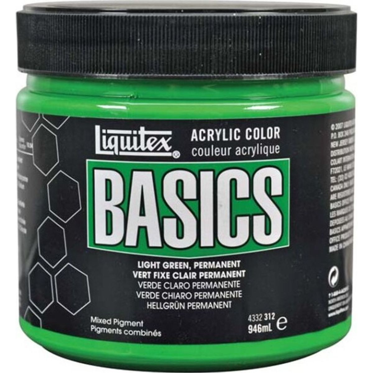 Liquitex - Basics Akrylmaling - Lysegrøn 946 Ml