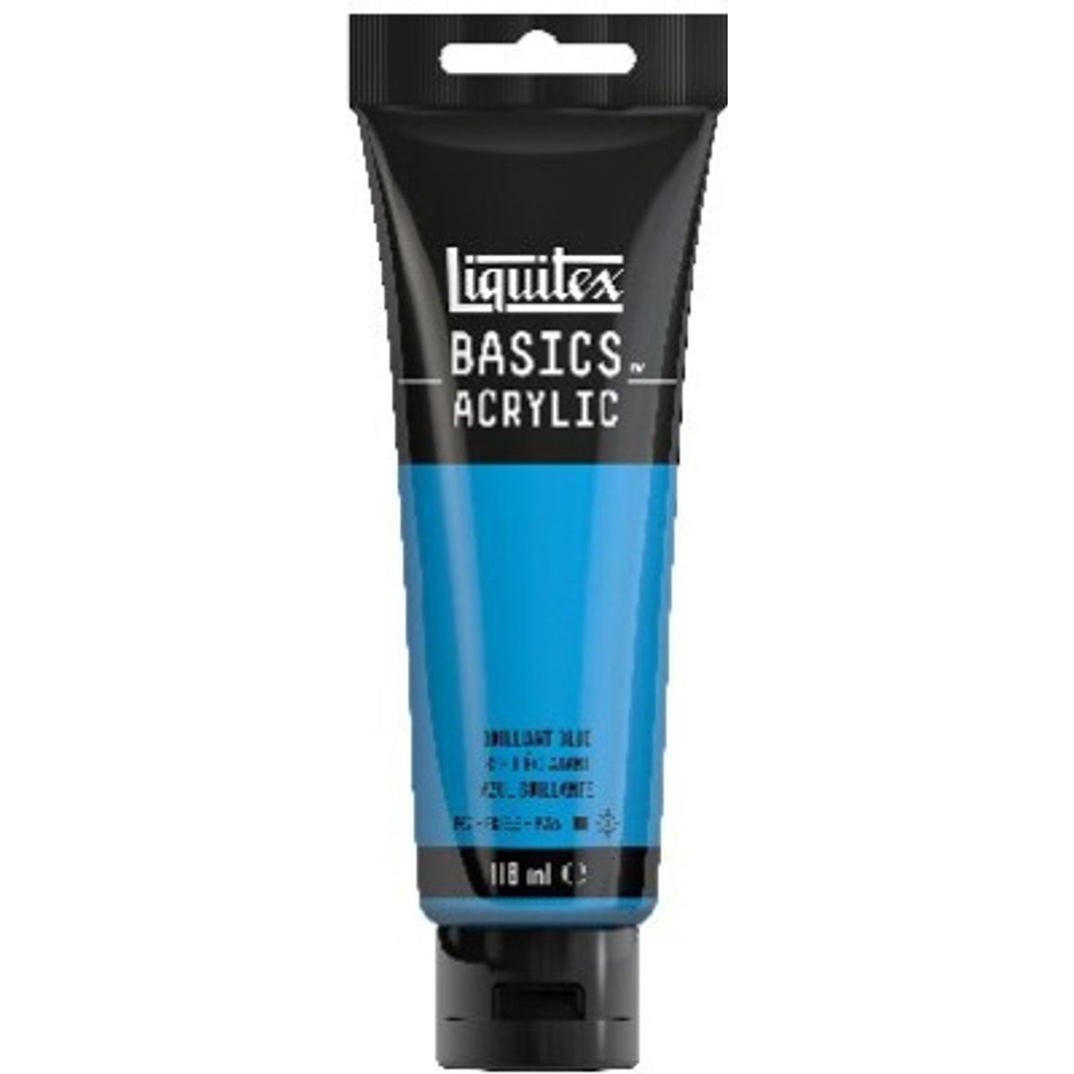 Liquitex - Basics Acrylic - Akrylmaling - Brilliant Blue 118 Ml - 8870065 -