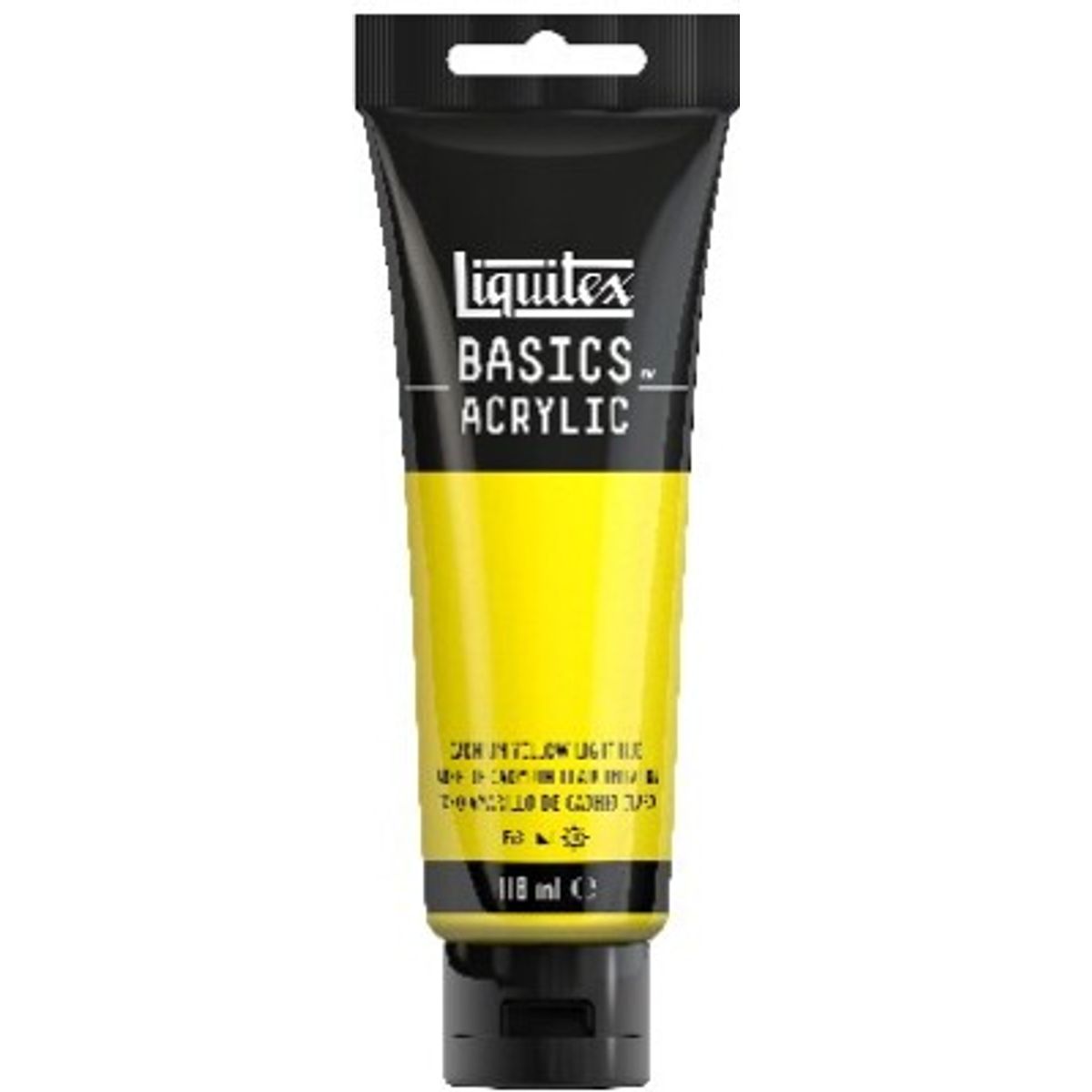 Liquitex - Basics Acrylic - Akrylmaling - Cadmium Yellow Light Hue 118 Ml