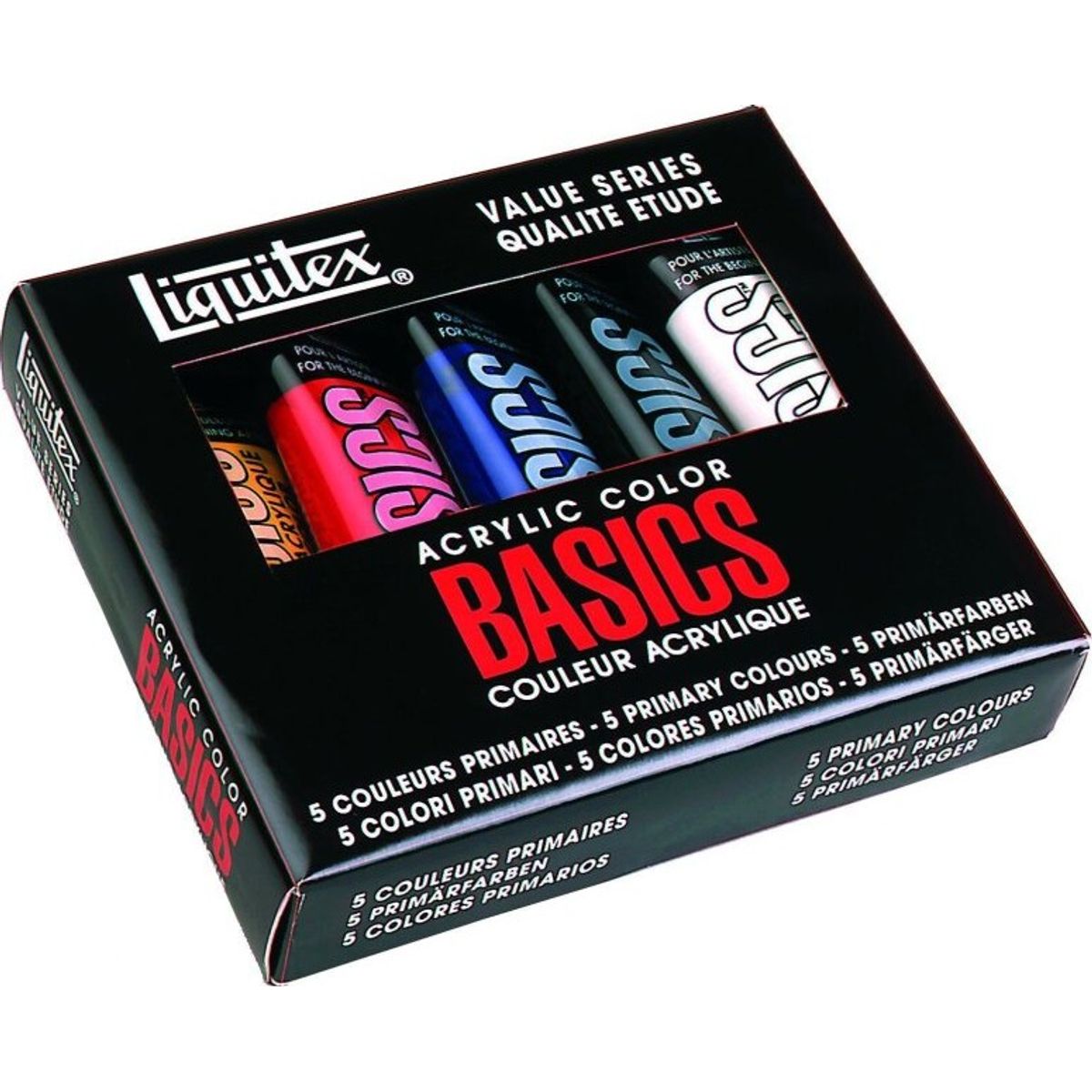 Liquitex - Basics Akrylmaling Sæt - 5x118 Ml