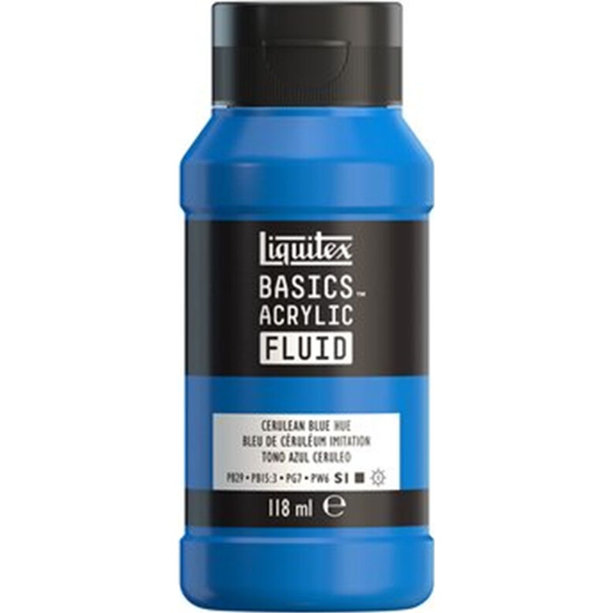 Liquitex - Basics Fluid Akrylmaling - Cerulean Blue Hue 118 Ml