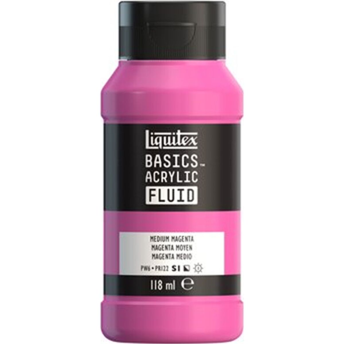 Liquitex - Basics Fluid Akrylmaling - Medium Magenta 118 Ml