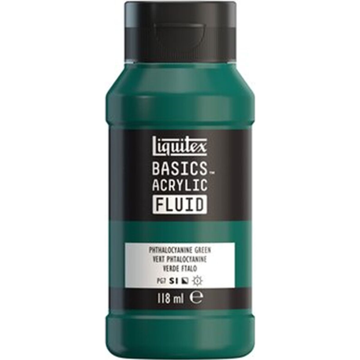 Liquitex - Basics Fluid Akrylmaling - Phthalocyanine Green 118 Ml