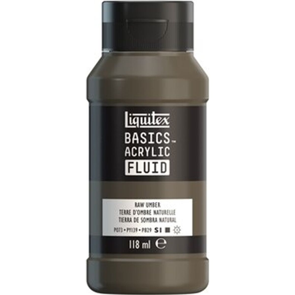 Liquitex - Basics Fluid Akrylmaling - Raw Umber 118 Ml