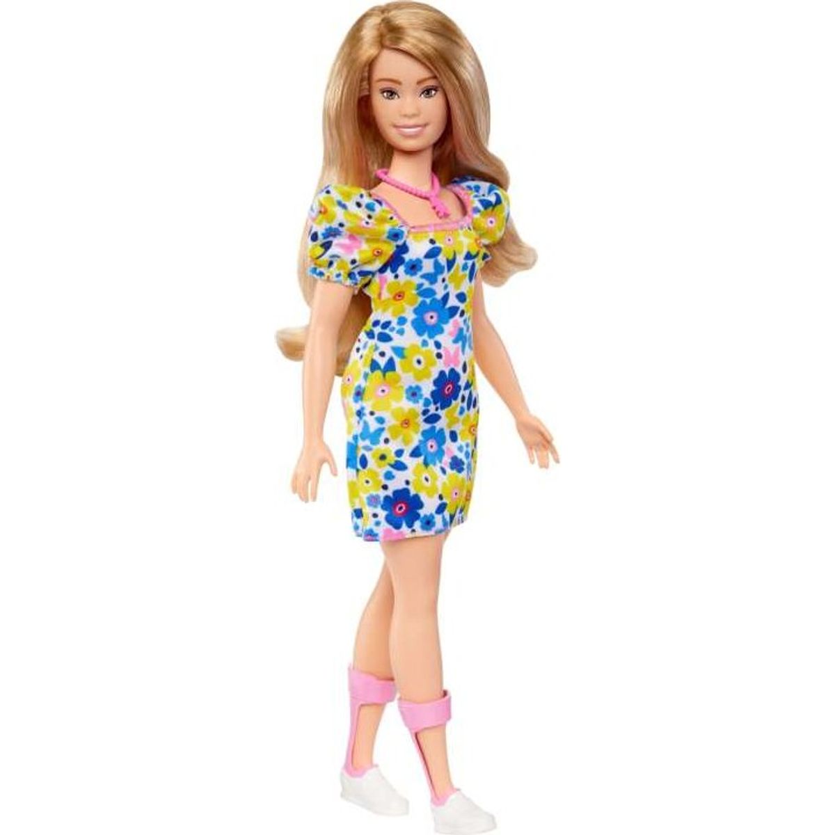 Barbie Dukke Med Downs Syndrom - Fashionistas - Blomster Kjole