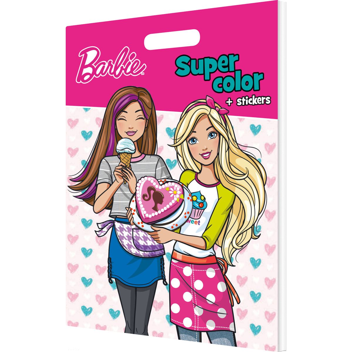 Barbie - Super Color + Stickers Carry Along - Barbie - Bog