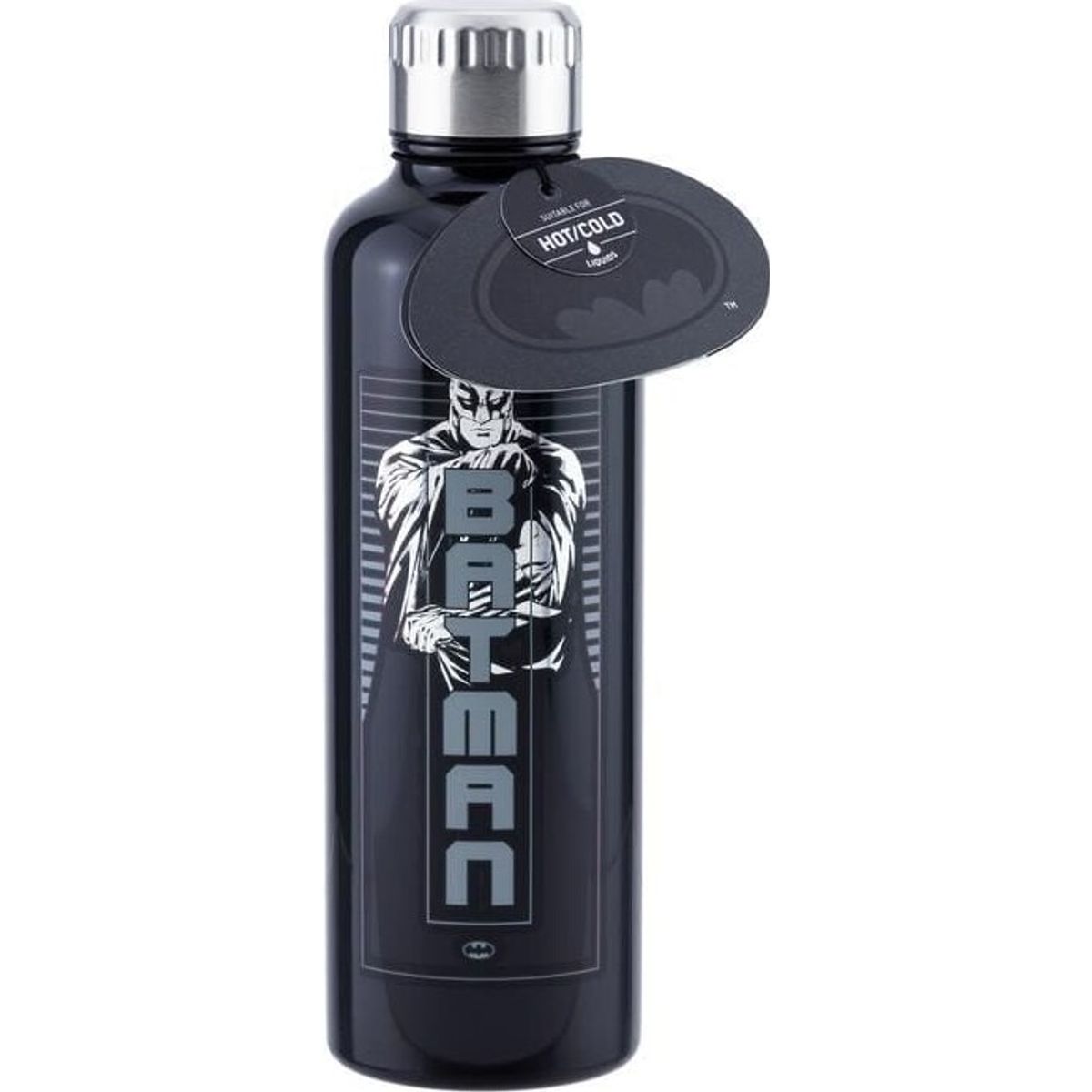 Batman - Drikkedunk I Metal - Sort - 470 Ml