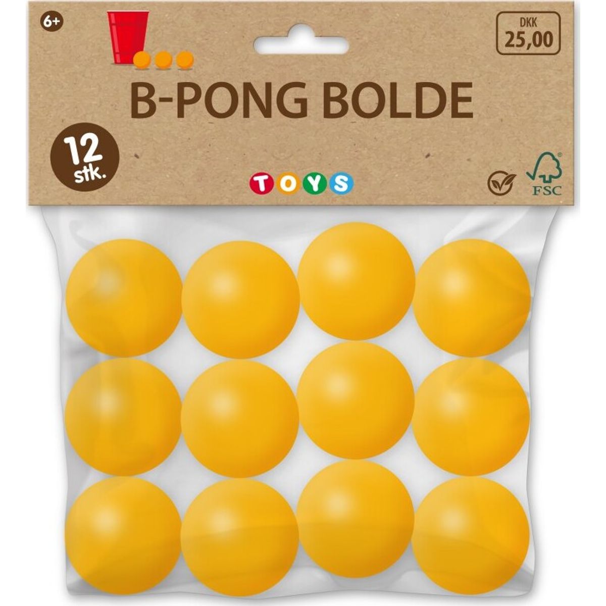 Beer Pong Bolde - 12 Stk