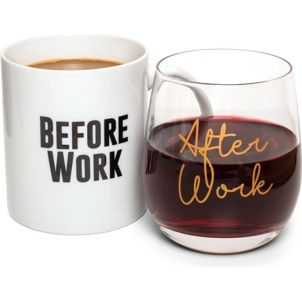 Glas Og Krus Sæt - Before Work & After Work - Thumbsup