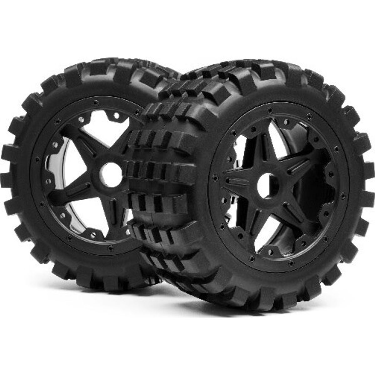 Blackout Xb Mounted Wheel And Tyre Set (rear) Pr - Mv24173 - Maverick Rc