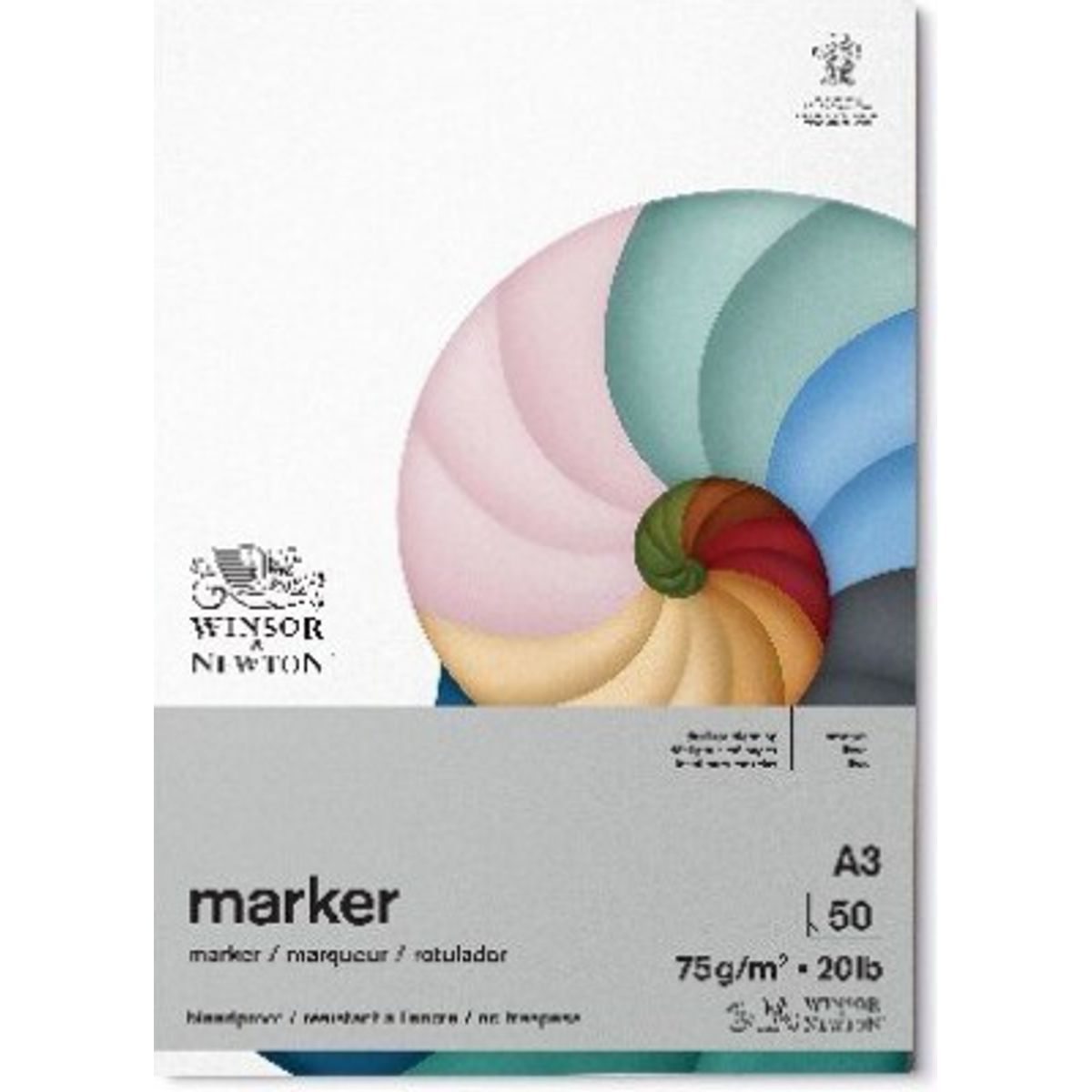 Tegneblok - A3 - Marker - 50 Ark - Winsor & Newton